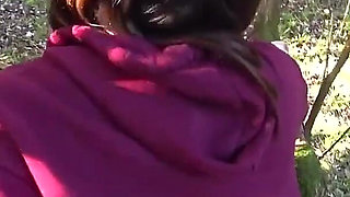 Hot Body 18 Teen Gets Fucked in the Fruit Forest - Outdoor Risky Sex