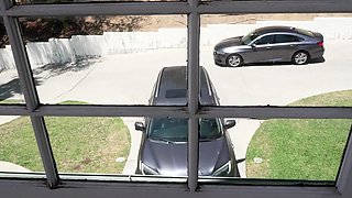 Gorgeous brunette babe fucked hardcore in the bathroom