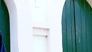 Blonde Candid teen gets taken hard by stepdad on vacation