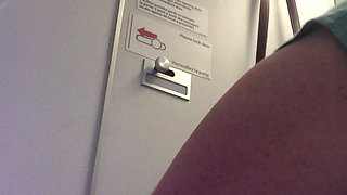 Huge Piss on Plane After Holding It for Four Hours!