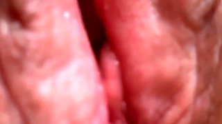 MILF Stepmom's Wet Pussy as Close as Possible. Smell My Pussy and Lick It.