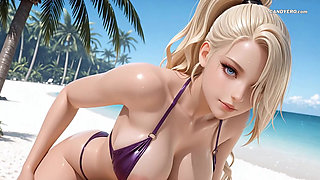 Summer Vacation With Ino Yamanaka ( AI Generated )