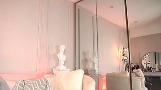 Close up teen foot worship