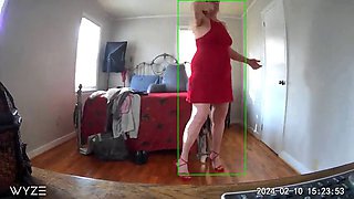 Unidentified Camera - Mom Comes Home From Shopping, Tries On New Clothes And Masturbates!