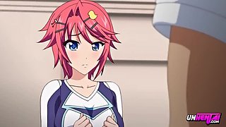 Horny Teen in Leotard Takes Teacher's Creampie - Hentai Sex