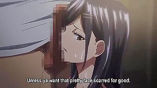 He attacks a girl from his company, making her give him a blowjob and then cumming inside her.