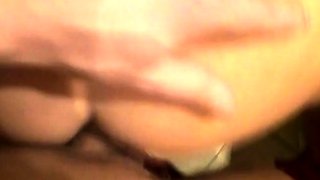 MILF having fun in public bathroom