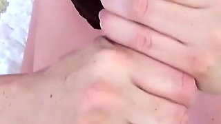 Cute teen Kassondra Raine POV no hands bj and cum swallow