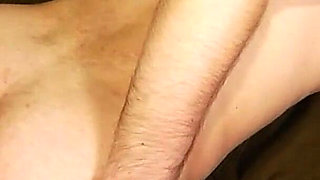 Stepson gets the first rim job from skinny Milf Natalya and fucks her afterward