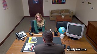 Stripper soccer MILF banged by principals big cock
