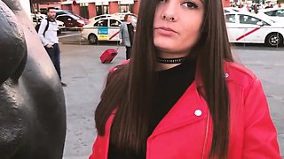 Pierced Latina Picked Up And Fucked For Cumload