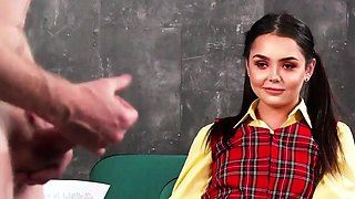 Upskirt watching voyeur slut teasing