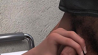 Innocent Waitress Got Her Mouth Fucked by a Dirty Biker