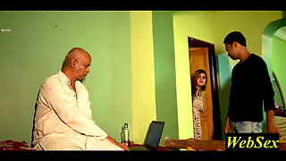 Indian Beautiful girl fucking with boyfriend Infront of Stepfather