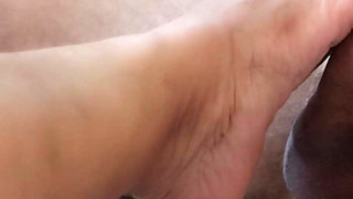 Hot Brunette in Blowjob, Footjob and Anal Sex!
