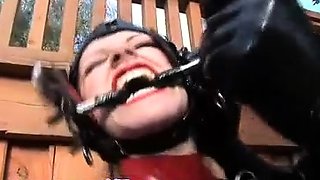 Fetish strapon femdoms cumshot fucking bdsm victim