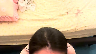 Fuck my Chinese slut in the pussy and cum all over her face
