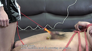 CBT, Female Boss Punishes to Employees' Dicks and Balls Is Clothespins, Spanking Paddles, Rope Pulling and Crusher Board
