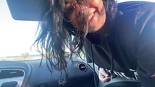 Maya Gets Into a Stranger's Car and They Fuck in the Parking Lot