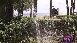 Hot Latina First Timer Bares All in Risky Outdoor Spots