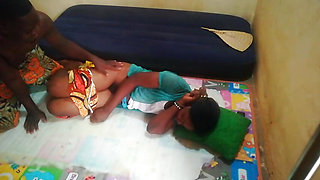 Conversation and caress with my girlfriend before fucking