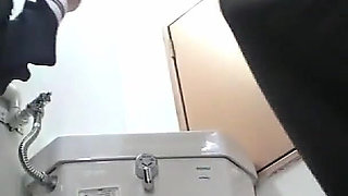 College Girls: Footage of Sex in the Restroom 3-4