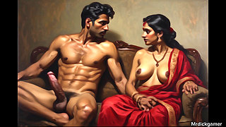 Indian threesome sex with my girlfriend and her stepmom geetha