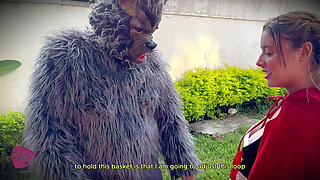 Little Red Riding Hood Was Lost in the Woods and Was Made to Suck Cock by the Big Bad Wolf