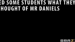 Brazzers - Crazy Schoolgirl Carly Rae Nails with Her Lecturer Danny D Until He Jizzes on Her Face