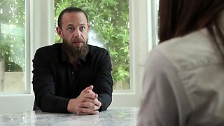 Cute teen and hairy granny licking each other