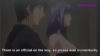 Big Boss Fucks Perv Secretary in Broken Elevator - Uncensored Hentai Anime with ENG Subs