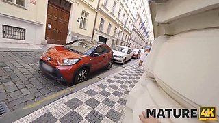 Watch these mature babes in stockings get naughty in a hotel room