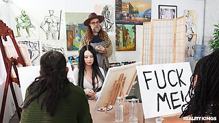 Ebony harlot Kira Noir smutty X-rated scene