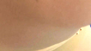 My Wife Flashing Tits in Subway Metro & an Unknown Man Cum on Her Boobs