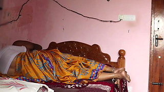 Soth Indian Tamil Housewife in White Blouse and Saree Giving Handjob Riding Dick and Ask for Rough Fast Doggy Fuck