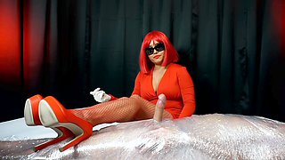 Tightly wrapped and dominated - mummified femdom edging handjob by Madameteeze