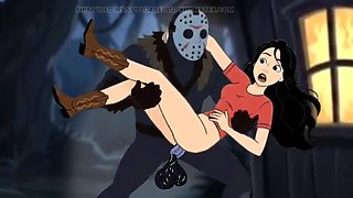 Halloween Hentai Sex: Crazy Fucking at Crystal Lake Camp with Octopussy
