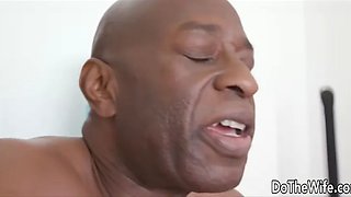 Blonde MILF Bambi Bella Takes BBC in Front of Her Pathetic Husband