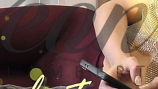 Lots of Cum on Her Pantyhose After Long Slow Tease and Balls Play with Wife of Neighbor From the Big Cock