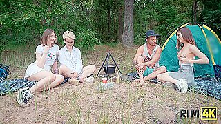 Swap Wives, Mutual Rimming And Anal Fuck In The Forest