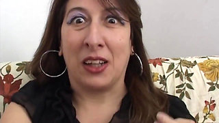 Ugly italian milf loves to take cock in the ass