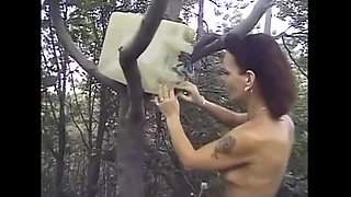 Hungarian Bisexual Outdoor Threesome - Fucking Pussy and Cock