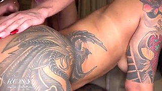 Trio Wondrous T-girls Group sex Shag A Woman