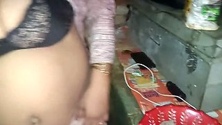 Stepmom loves giving me a handjob while wearing a thong and socks