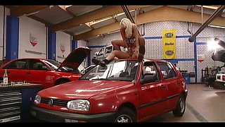 No Money German Blowjob Threesome - Kelly Trump & Busty Cassandra Deep Throat Big Dick