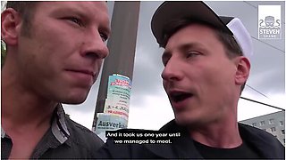 Hard Outdoor Threesome With Dirty Tina: Two Guys Share A Milfs Cunt! Stevenshamedating