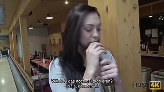 Watch as a hot Czech teen gets paid for a blowjob in POV while being hidden by her cuckold boyfriend