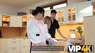 Watch Nicole Sweet & Bruno Baxter shave a hairy pussy & pound it hard in the bathroom