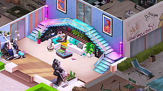 We start in the hot village