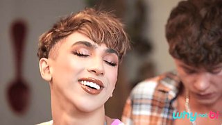 Cherry Kiss Takes Drake Von and Foxy Alex in MMF Anal Threesome